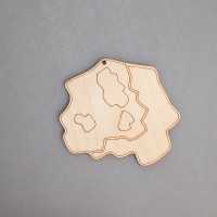 Фигурка-подвес плоская из фанеры "Астероид-2"