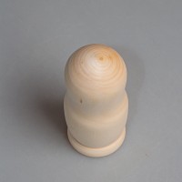 Деревянная заготовка матрешки 1 кукольная (неразборная)