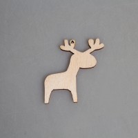 Заготовка для значка из фанеры "Лось-2"