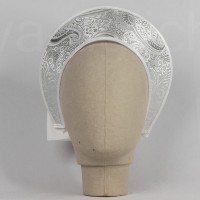 Кокошник "Девичий" КД-01 (белый узор)