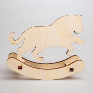 Деревянная игрушка "Прыжок тигра" (качалка)