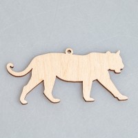 Фигурка-подвес плоская из фанеры "Год Тигра"
