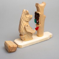 Богородская игрушка "Мишка-художник"