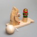 Богородская игрушка "Мишка-художник"