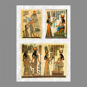 Бумага рисовая IRP 32 x 45 0009 Египетские боги "Love2art"