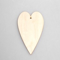 Фигурка-подвес плоская "Сердечко-2"