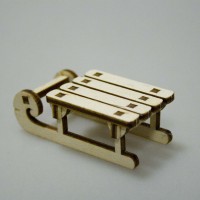 Игрушка сборная из фанеры "Санки"
