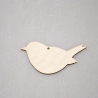 Фигурка плоская (подвес) "Птичка"