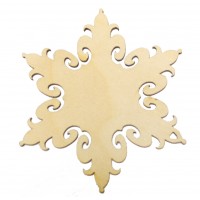 Фигурка из фанеры подвес "Снежинка-2"