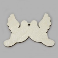 Фигурка плоская из фанеры "Голубки"