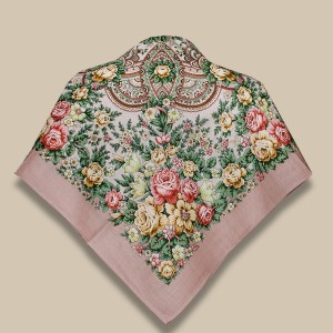Павловопосадский платок «Цветочная нимфа»