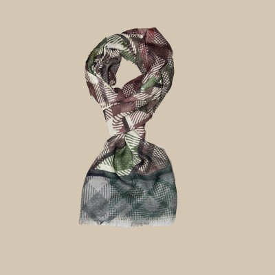 Павловопосадский шарф (палантин) мужской «10486-9»
