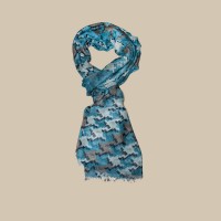 Павловопосадский шарф (палантин) мужской «10482-12»