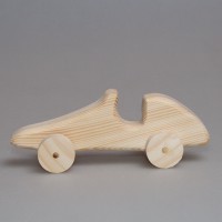 Игрушка из дерева "Гоночный автомобиль" (на колесиках)