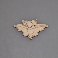 Заготовка для значка из фанеры "Летучий мышонок"