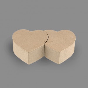 Заготовка для декорирования из папье-маше "коробочка-сердца" (Love2art)