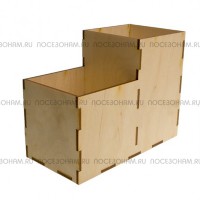 Карандашница двухсекционная (фанера)