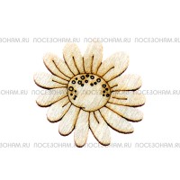 Заготовка для значка из фанеры "Ромашка"