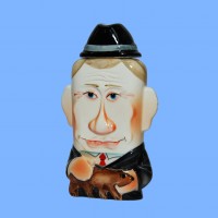 Набор «Новейшая история» с флягой фарфоровой В.В.Путин