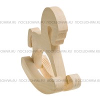 Фигурка из дерева "Лошадка-качалка-2"