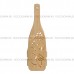 Короб деревянный под бутылку шампанского с ручкой (перфорированная декорация)