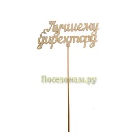 Деревянный топпер "Лучшему директору"
