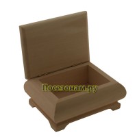 Деревянная заготовка фигурная шкатулка 16,5 х 12,5 х 7,5 см