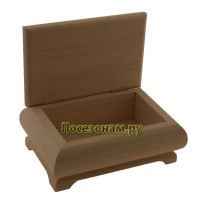 Деревянная заготовка фигурная шкатулка 18,5 х 12,5 х 9 см