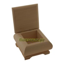 Деревянная заготовка фигурная шкатулка "Кубик" 10 х 10 х 7,5 см