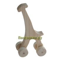 Деревянная игрушка "Жираф" (каталка)