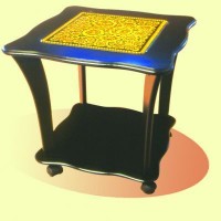 Стол квадратный со стеклом "Танго"