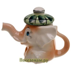 Чайник фарфоровый "Слоненок Митя" (маленький)