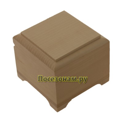 Деревянная заготовка пенал "кубик" (фреза) 10 х 10 х 9,0 см