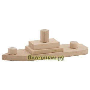 Деревянный конструктор "Кораблик" (модель для творчества)